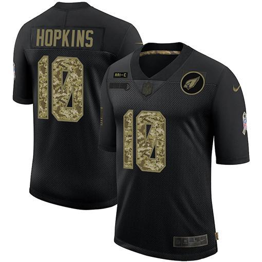 Arizona Cardinals #10 DeAndre Hopkins Nike Salute To Service Camo Limited NFL Jersey Black