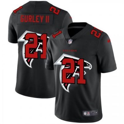 Atlanta Falcons #21 Todd Gurley II Nike Team Logo Dual Overlap Limited NFL Jersey Black