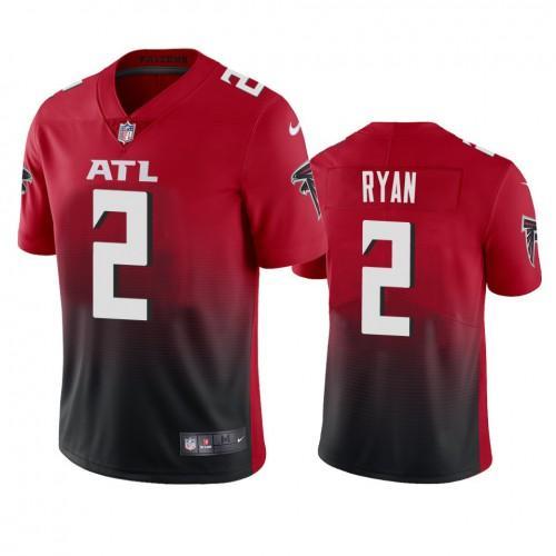 Atlanta Falcons #2 Matt Ryan Nike Red 2nd Alternate 2020 Vapor Untouchable Limited NFL Jersey