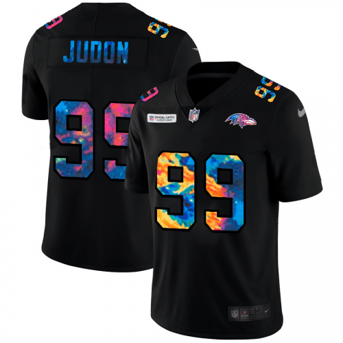 Baltimore Ravens #99 Matthew Judon Nike Multi-Color Black 2020 NFL Crucial Catch Vapor Untouchable Limited Jersey