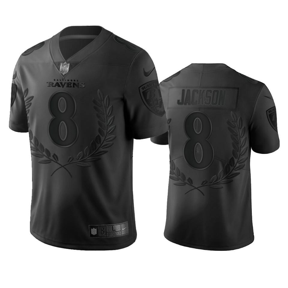 Baltimore Ravens #8 Lamar Jackson Nike Black NFL MVP Limited Edition Jersey