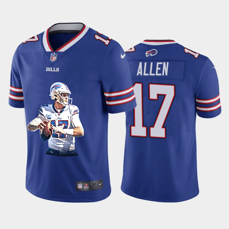 Buffalo Bills #17 Josh Allen Player Signature Moves Vapor Limited NFL Jersey Royal Blue
