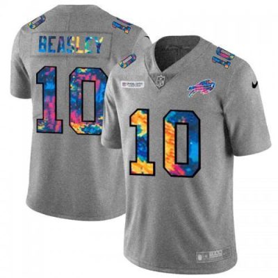 Buffalo Buffalo Bills #10 Cole Beasley Multi-Color 2020 NFL Crucial Catch NFL Jersey Greyheather