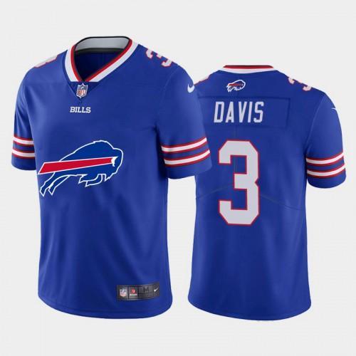 Buffalo Buffalo Bills #3 Gabriel Davis Royal Blue Big Team Logo Vapor Limited NFL Jersey