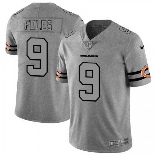 Chicago Chicago Bears #9 Nick Foles Nike Gray Gridiron II Vapor Untouchable Limited NFL Jersey