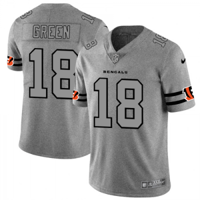 Cincinnati Cincinnati Bengals #18 A.J. Green Nike Gray Gridiron II Vapor Untouchable Limited NFL Jersey