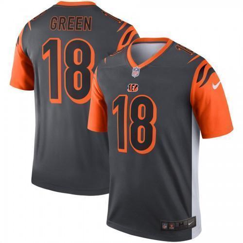 Cincinnati Cincinnati Bengals #18 A.J. Green Nike Inverted Legend Jersey Silver