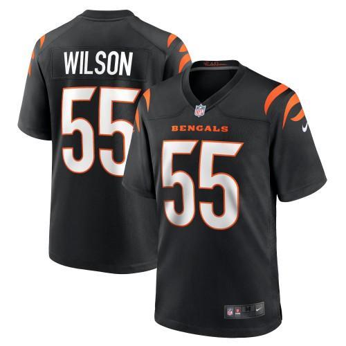 Cincinnati Cincinnati Bengals #55 Logan Wilson Black Nike Game Jersey