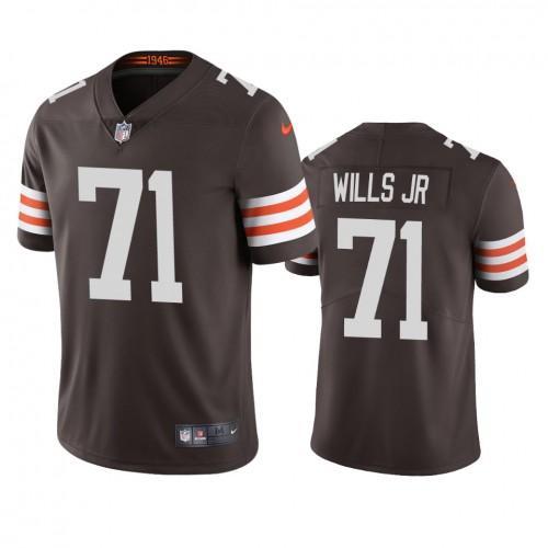 Cleveland Cleveland Browns #71 Jedrick Wills Nike Brown 2020 NFL Draft Vapor Limited Jersey