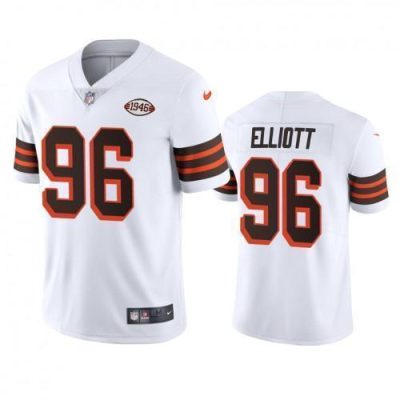 Cleveland Cleveland Browns #96 Jordan Elliott Nike 1946 Collection Alternate Vapor Limited NFL Jersey - White
