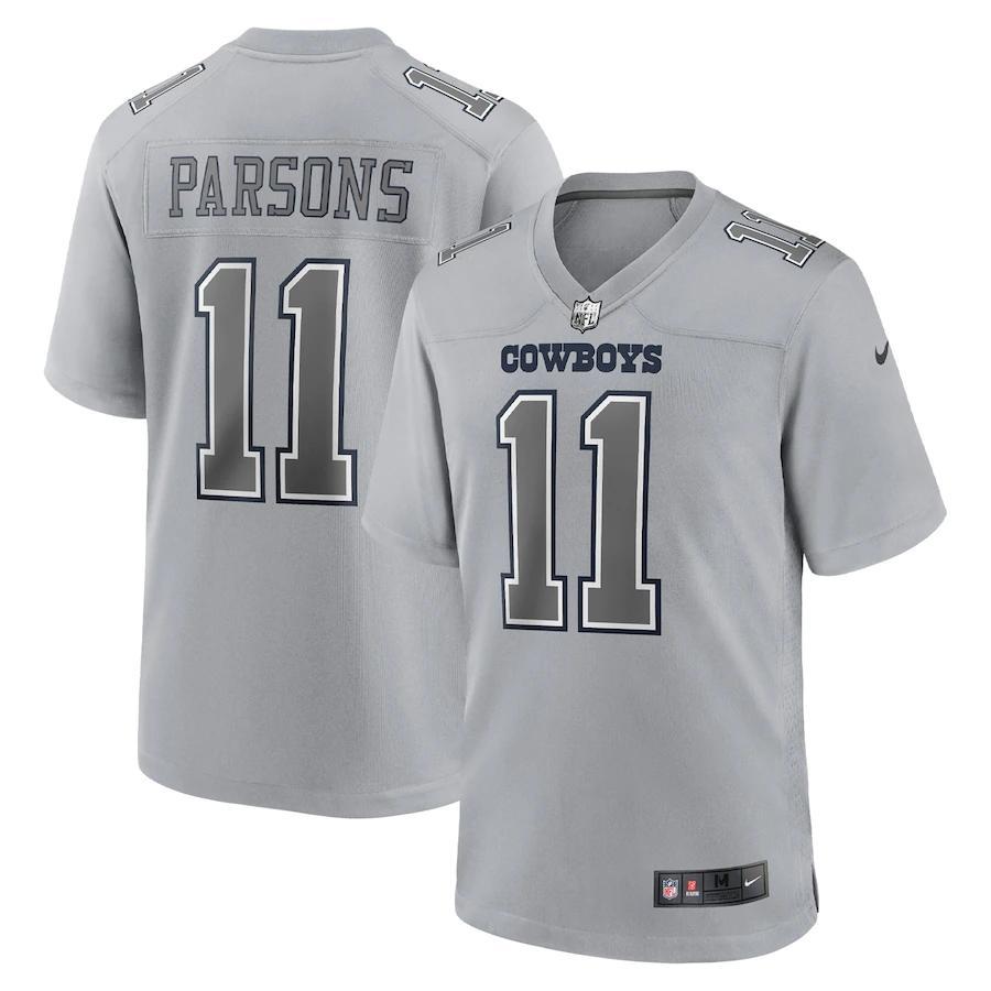 Dallas Cowboys #11 Micah Parsons Nike Gray Atmosphere Fashion Game Jersey