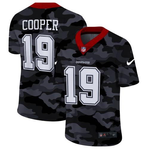 Dallas Cowboys #19 Amari Cooper Nike 2020 Black CAMO Vapor Untouchable Limited Stitched NFL Jersey