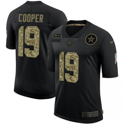 Dallas Cowboys #19 Amari Cooper Nike 2020 Salute To Service Camo Limited NFL Jersey Black