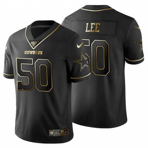 Dallas Cowboys #50 Dean Lee Nike Black Golden Limited NFL 100 Jersey