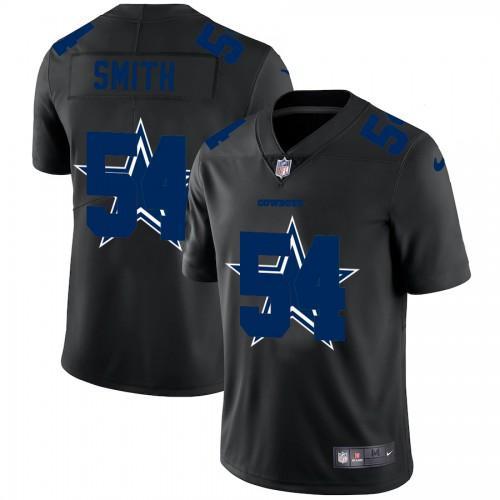 Dallas Cowboys #54 Jaylon Smith Nike Team Logo Dual Overlap Limited NFL Jersey Black