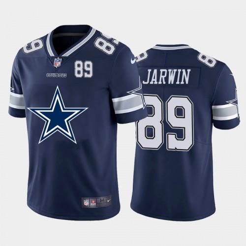Dallas Cowboys #89 Blake Jarwin Navy Blue Nike Big Team Logo Player Vapor Limited NFL Jersey