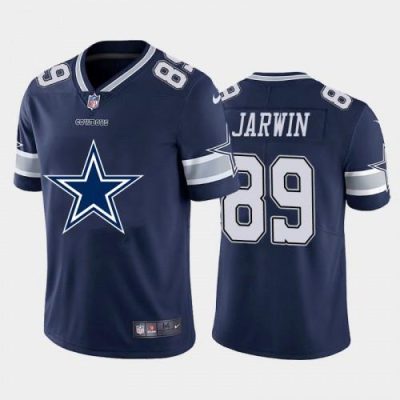 Dallas Cowboys #89 Blake Jarwin Navy Blue Nike Big Team Logo Vapor Limited NFL Jersey