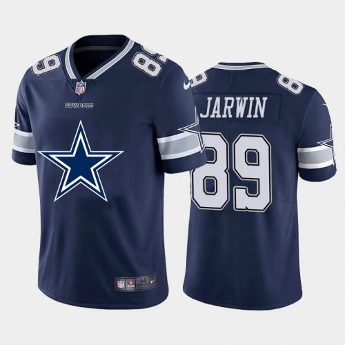 Dallas Cowboys #89 Blake Jarwin Navy Blue Nike Big Team Logo Vapor Limited NFL Jersey