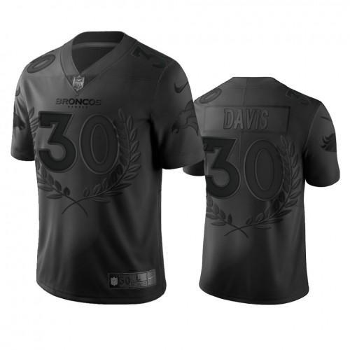 Denver Denver Broncos #30 Terrell Davis Nike Black NFL MVP Limited Edition Jersey