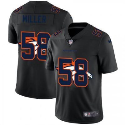 Denver Denver Broncos #58 Von Miller Nike Team Logo Dual Overlap Limited NFL Jersey Black