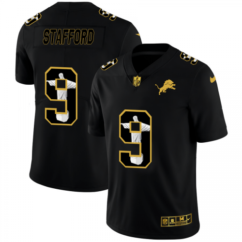 Detroit Lions #9 Matthew Stafford Nike Carbon Black Vapor Cristo Redentor Limited NFL Jersey