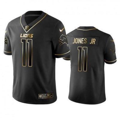 Detroit Lions #11 Marvin Jones Jr Stitched NFL Vapor Untouchable Limited Black Golden Jersey