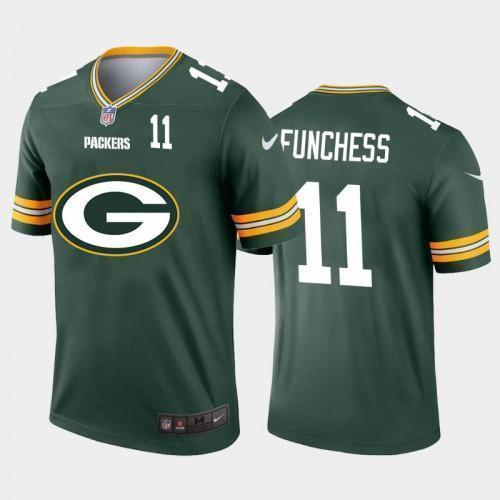 Green Bay Packers #11 Devin Funchess Green Nike Big Team Logo Player Vapor Jersey