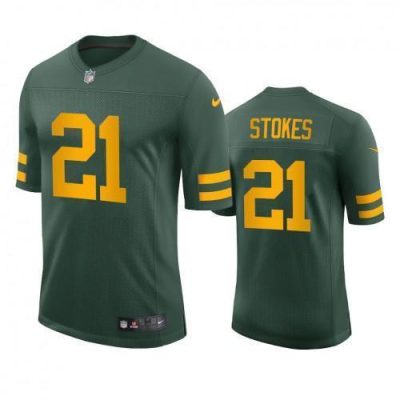 Green Bay Packers #21 Eric Stokes Nike Alternate Vapor Limited Player Jersey - Green