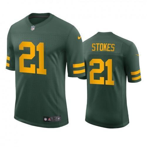 Green Bay Packers #21 Eric Stokes Nike Alternate Vapor Limited Player Jersey - Green