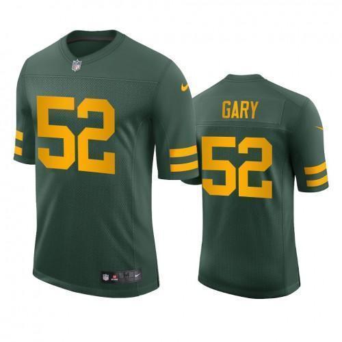 Green Bay Packers #52 Rashan Gary Nike Alternate Vapor Limited Player Jersey - Green