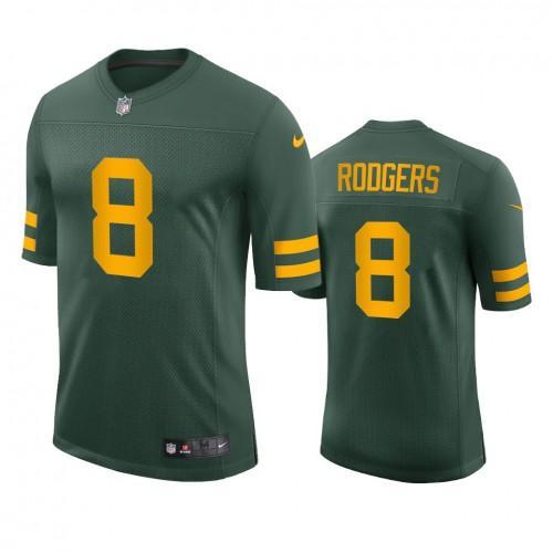 Green Bay Packers #8 Amari Rodgers Nike Alternate Vapor Limited Player Jersey - Green