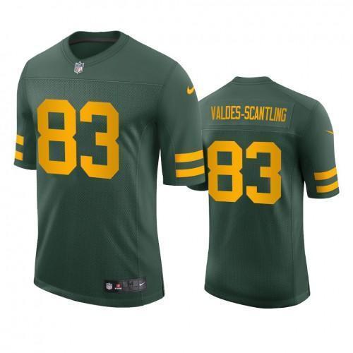 Green Bay Packers #83 Marquez Valdes-Scantling Nike Alternate Vapor Limited Player Jersey - Green