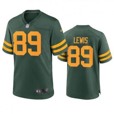 Green Bay Packers #89 Marcedes Lewis Nike Alternate Game Player Jersey - Green