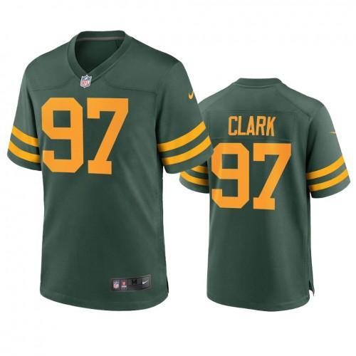 Green Bay Packers #97 Kenny Clark Nike Alternate Game Player Jersey - Green