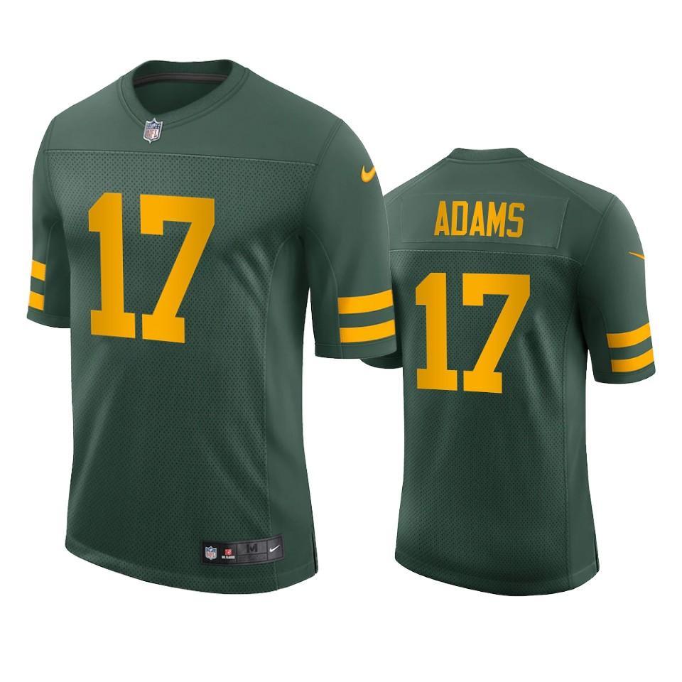 Green Bay Packers #17 Davante Adams Nike Alternate Vapor Limited Player Jersey - Green