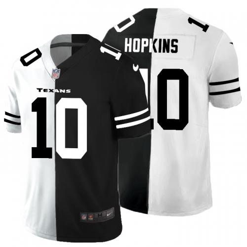 Houston Houston Texans #10 DeAndre Hopkins Black V White Peace Split Nike Vapor Untouchable Jersey