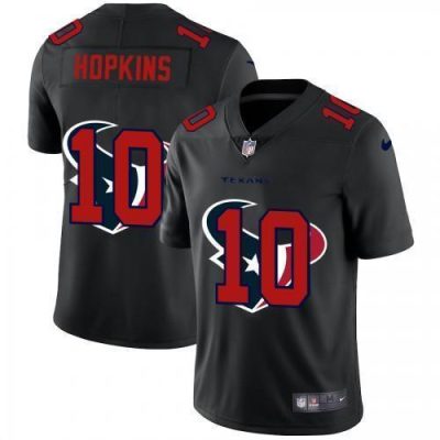 Houston Houston Texans #10 DeAndre Hopkins Nike Team Logo Dual Overlap Jersey Black