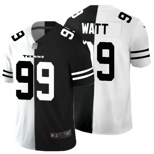 Houston Houston Texans #99 J.J. Watt Black V White Peace Split Nike Vapor Untouchable Jersey