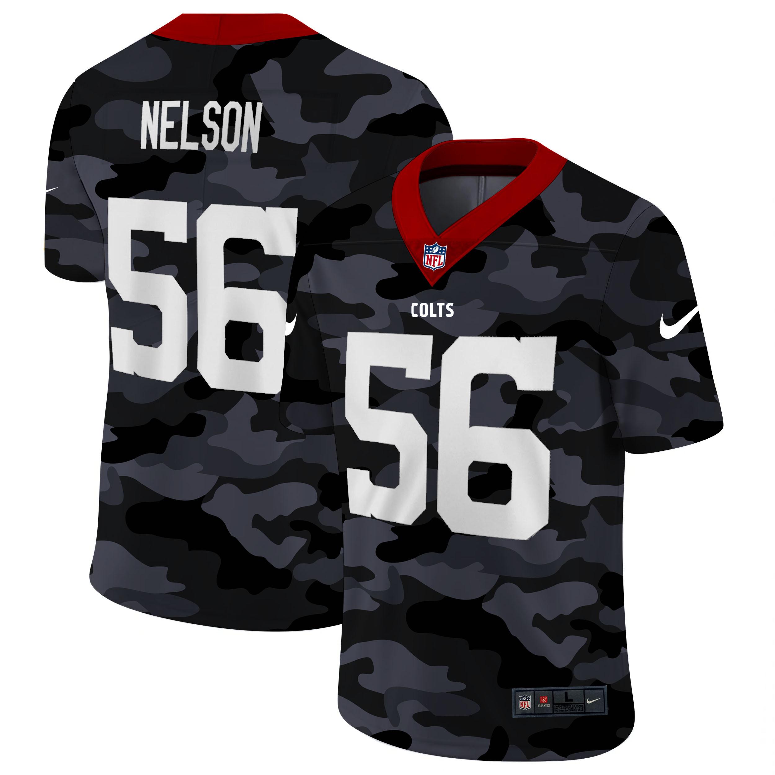 Indianapolis Colts #56 Quenton Nelson Nike 2020 Black CAMO Vapor Untouchable Limited Stitched NFL Jersey