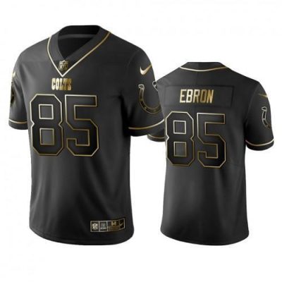 Indianapolis Colts #85 Eric Ebron Stitched NFL Vapor Untouchable Limited Black Golden Jersey