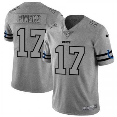 Indianapolis Indianapolis Colts #17 Philip Rivers Nike Gray Gridiron II Vapor Untouchable Jersey