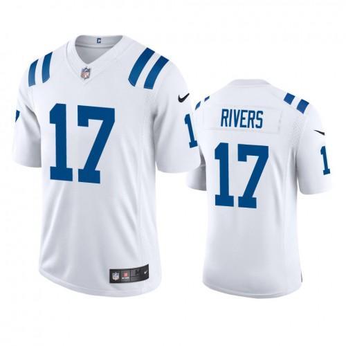 Indianapolis Indianapolis Colts #17 Philip Rivers Nike White 2020 Vapor Limited Jersey
