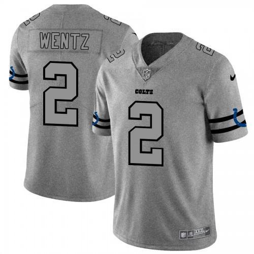 Indianapolis Indianapolis Colts #2 Carson Wentz Nike Gray Gridiron II Vapor Untouchable Jersey