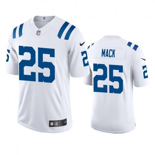 Indianapolis Indianapolis Colts #25 Marlon Mack Nike White 2020 Vapor Limited Jersey