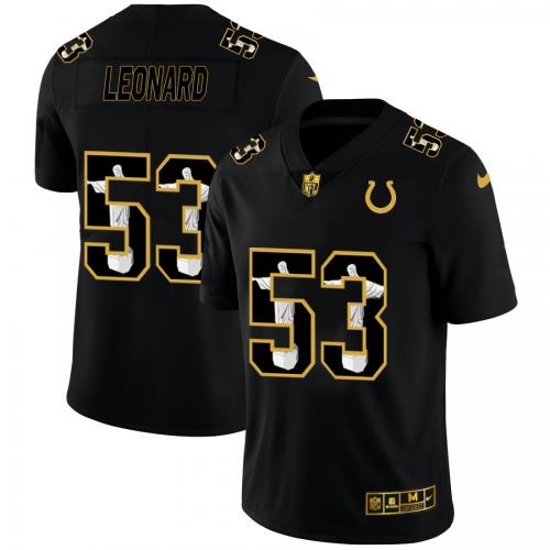 Indianapolis Indianapolis Colts #53 Darius Leonard Nike Carbon Black Vapor Cristo Redentor Jersey