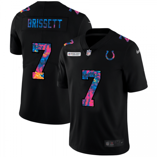 Indianapolis Indianapolis Colts #7 Jacoby Brissett Nike Multi-Color Black 2020 NFL Crucial Catch Vapor Untouchable Limited Jersey