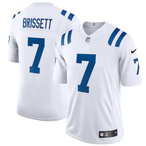 Indianapolis Indianapolis Colts #7 Jacoby Brissett Nike White 2020 Vapor Limited Jersey