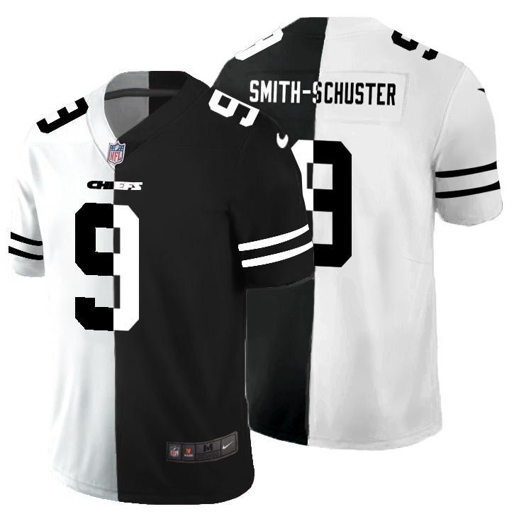 Kansas City Chiefs #9 JuJu Smith-Schuster Black V White Peace Split Nike Vapor Untouchable Limited NFL Jersey