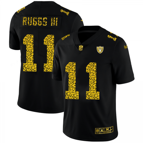 Las Vegas Raiders #11 Henry Ruggs III Nike Leopard Print Fashion Vapor Limited NFL Jersey Black