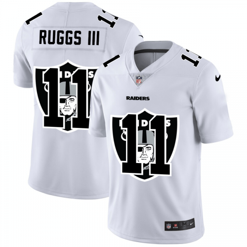 Las Vegas Raiders #11 Henry Ruggs III White Nike Team Logo Dual Overlap Limited NFL Jersey